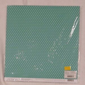 American Crafts Core Basics - Emerald Small Dot 12x12 Paper (12pack)